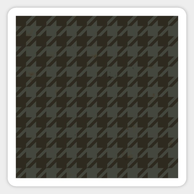 Baskerville Houndstooth Sticker by MSBoydston